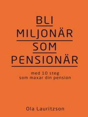 cover image of Bli miljonär som pensionär